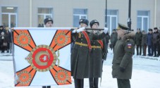 Вручение знамени Пермскому суворовскому военному училищу Минобороны РФ